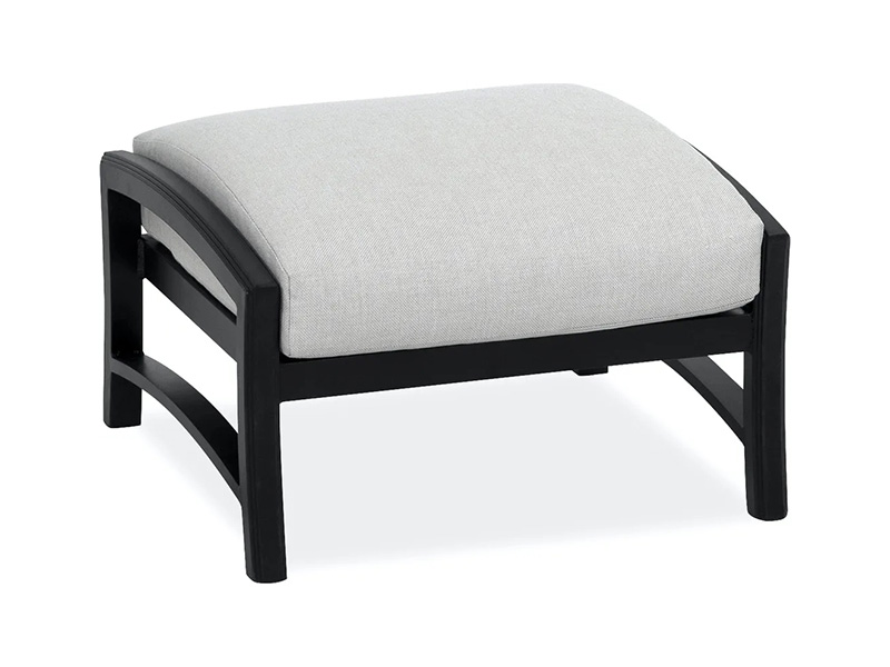 Lodge Ældret Bronze Aluminium Med Puder Patio Ottoman