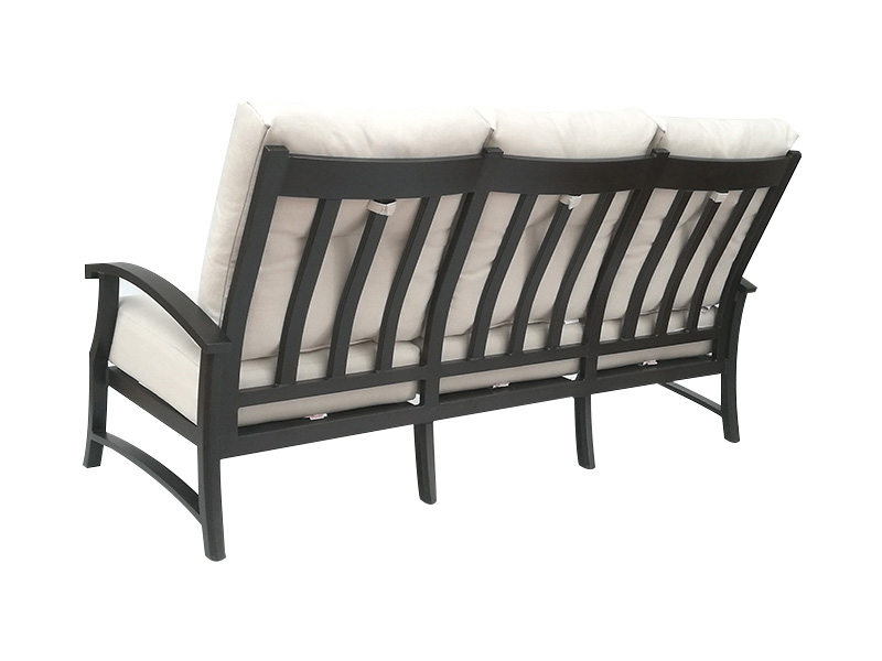 Lodge Aged Bronze Aluminium Med Puder Patio Sofa