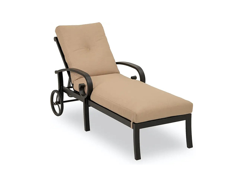 Solstice aluminium med puder Chaiselong