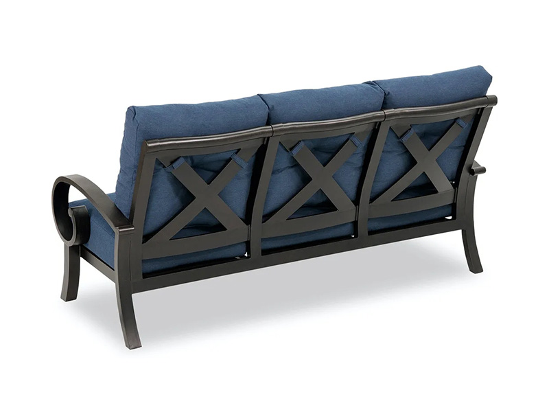 Solstice Aged Bronze Aluminium Med Puder Patio Sofa