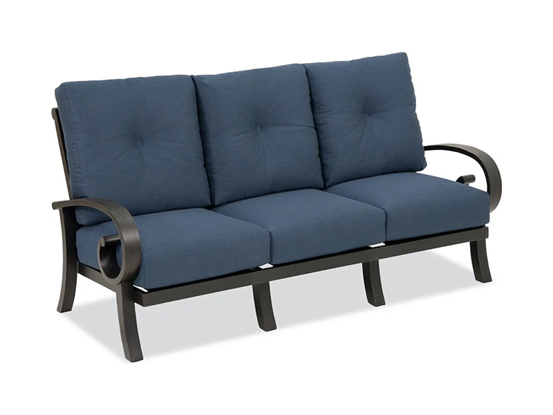 Solstice Aged Bronze Aluminium Med Puder Patio Sofa