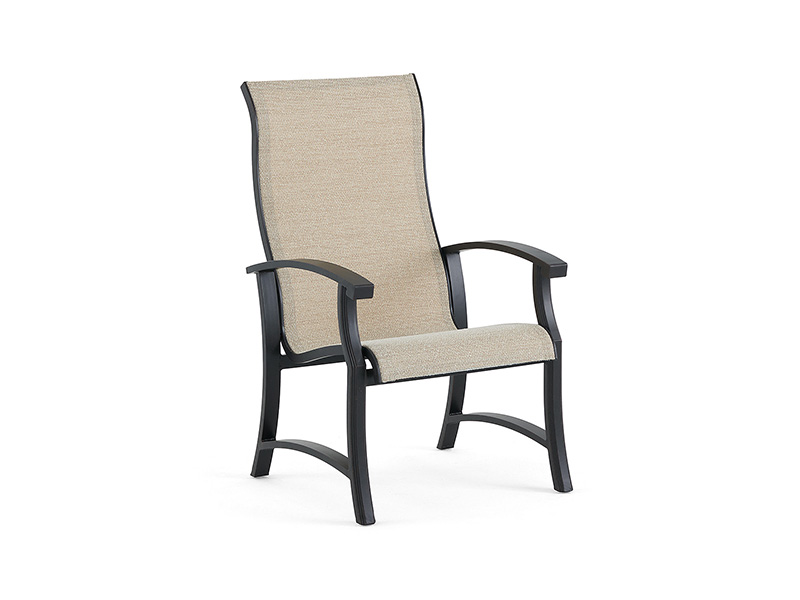 Lodge Aged Bronze Aluminium med Sling Spisestuestol