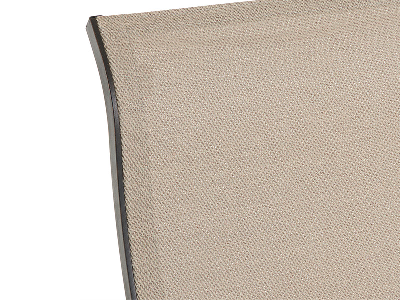 Solstice aged bronze aluminium med slynge spisestuestol